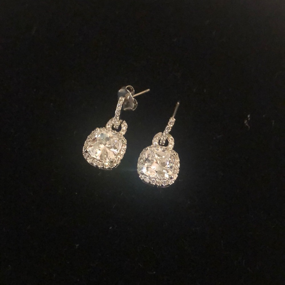 Nadri CZ drop earrings